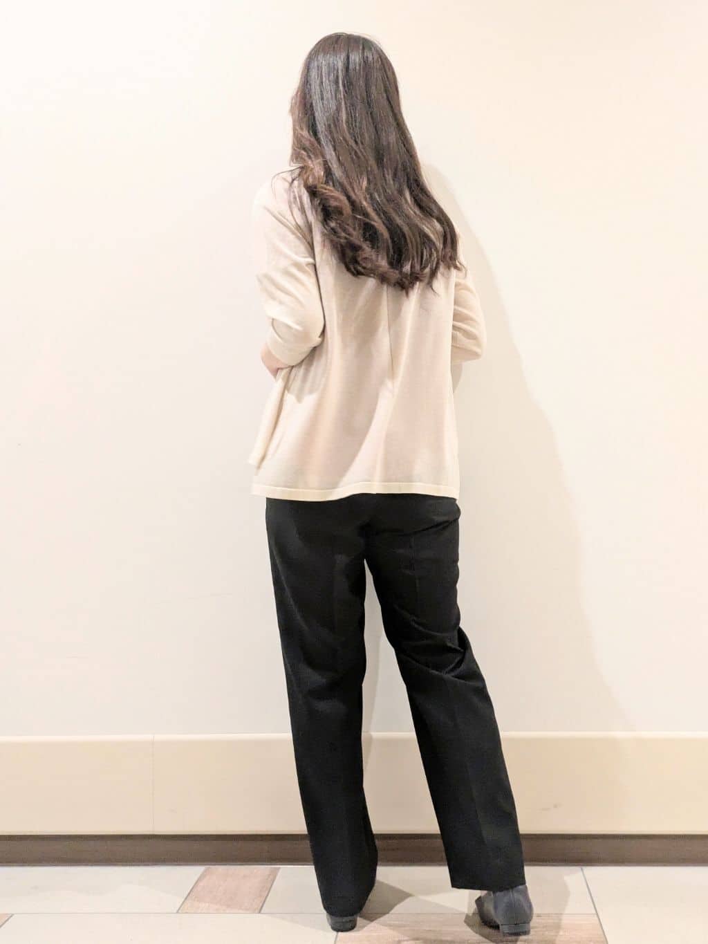 imamiさんの「Reflect｜【マシンウォッシュ可】リネンライクフレアパンツ」を使ったコーディネート