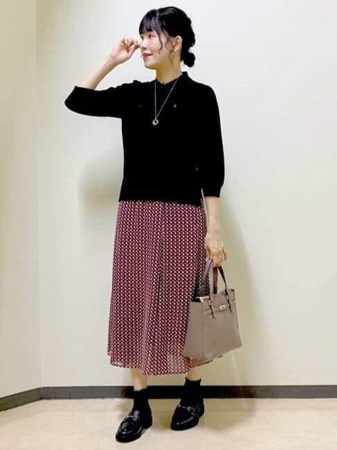  beni_gingerさんの「Reflect｜【透けにくい◎】衿付き七分袖ニット」を使ったコーディネート