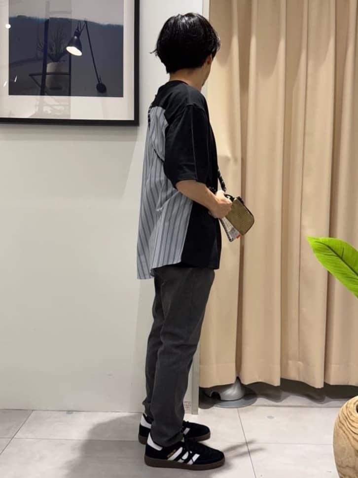 はさんの「THE SHOP TK｜エシカルブロード切替Tシャツ 洗濯機OK」を使ったコーディネート