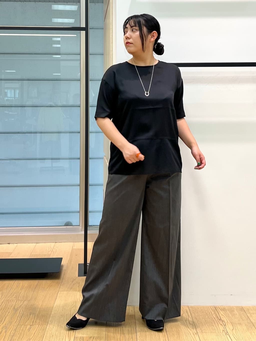 shimaさんの「INDIVI｜ライトダブルジャケット」を使ったコーディネート