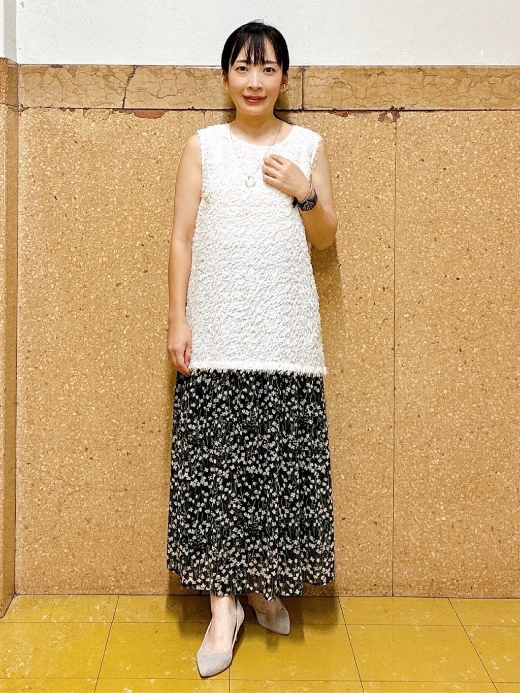 hattoriさんの「INDIVI｜ヘアリージャカードトップス」を使ったコーディネート
