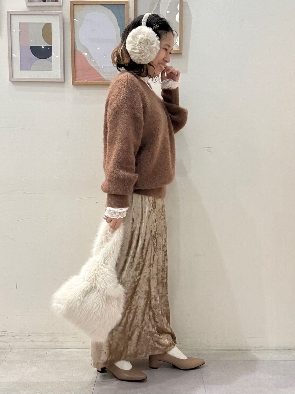 たけぴさんの「SHOO･LA･RUE｜【S-LL】上品なレースハイネックトップス」を使ったコーディネート