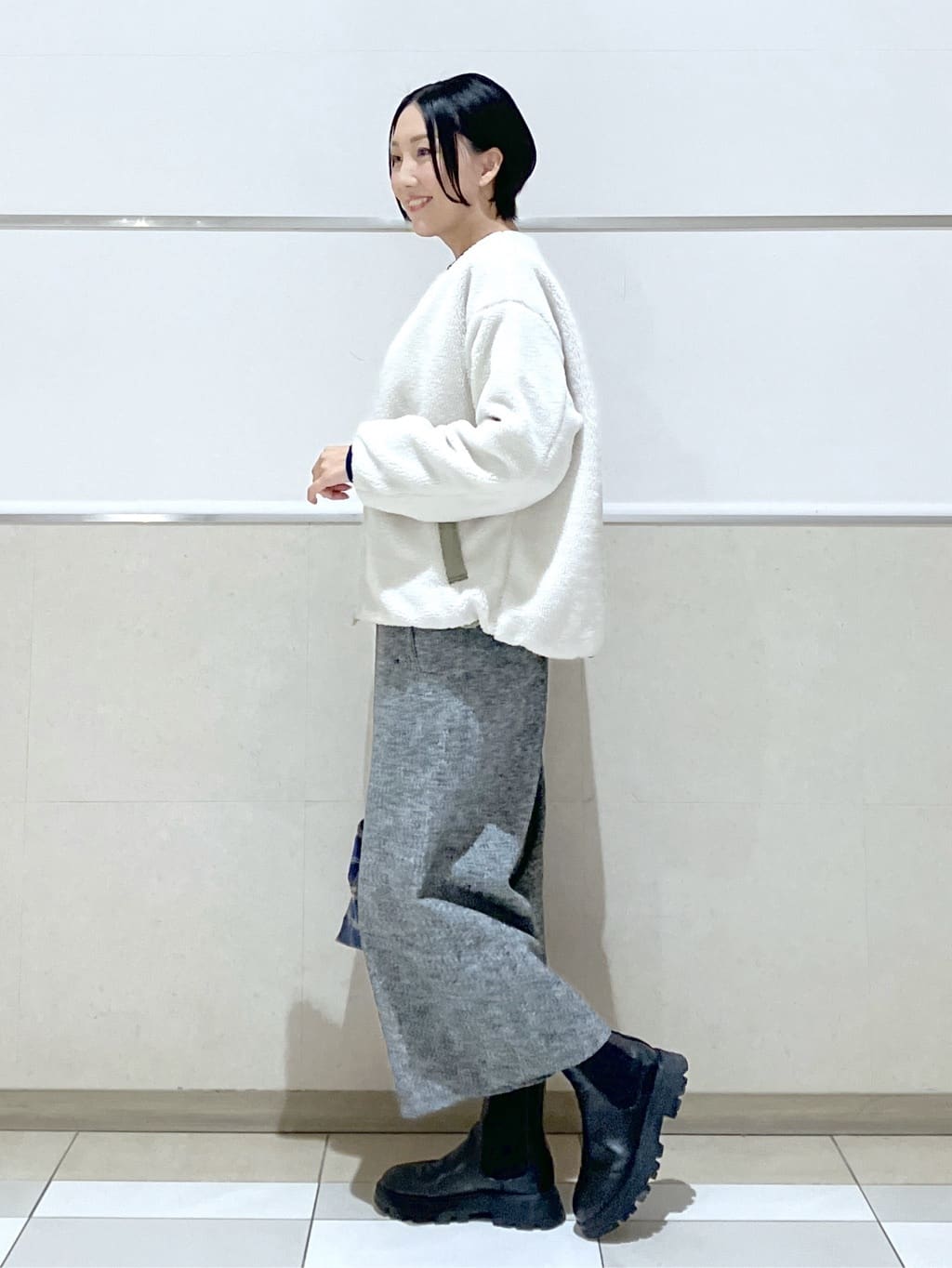 eriko さんの「Dessin｜【2WAY】リバーシブルタフタボアアウター」を使ったコーディネート