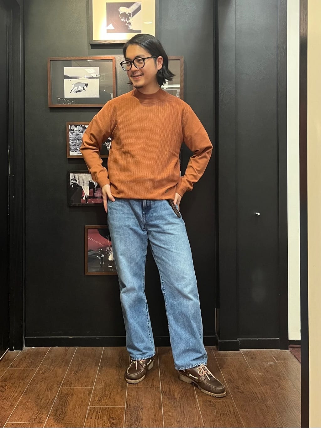 KUROさんの「TAKEO KIKUCHI｜ハイゲージ モックネック ニット プルオーバー」を使ったコーディネート