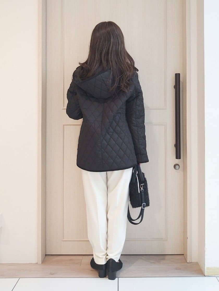 mi-saさんの「SHOO･LA･RUE｜【洗濯機可/S-LL】美脚見え あったか裏起毛 テーパードパンツ」を使ったコーディネート