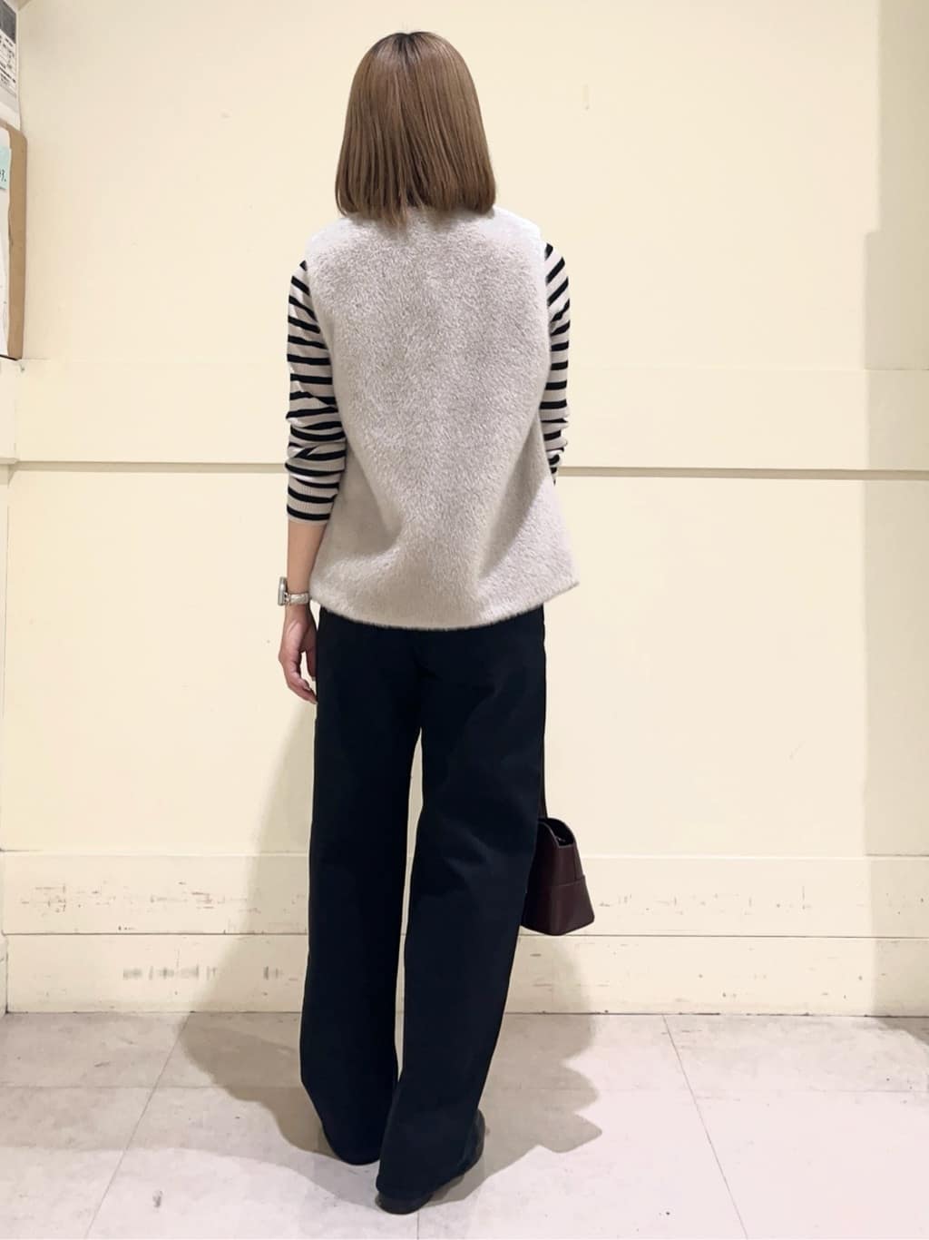 kumiさんの「INDIVI｜【洗える／毛玉になりにくい】エクストラファインウール リブタートルニット」を使ったコーディネート