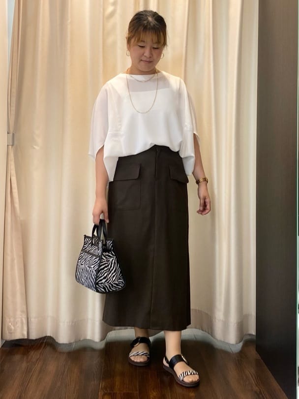 Ayaさんの「UNTITLED｜【選べる3柄】ジャカードミディアムトート」を使ったコーディネート