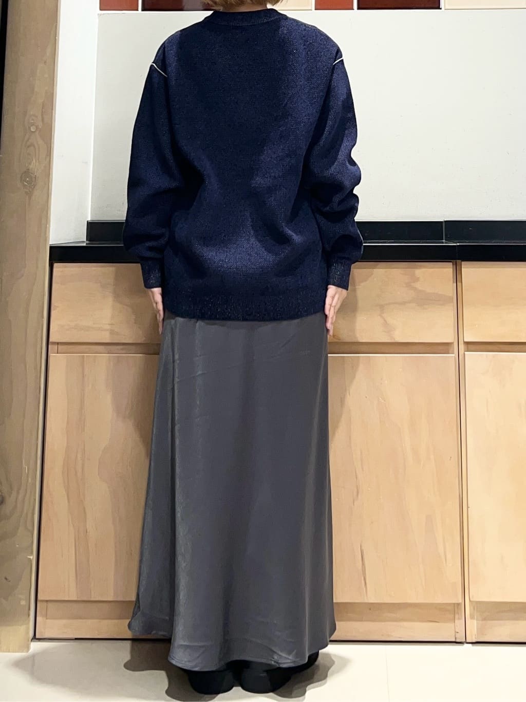かのさんの「THE SHOP TK｜クラシカルな装い ウールライクスタンドカラーコート」を使ったコーディネート