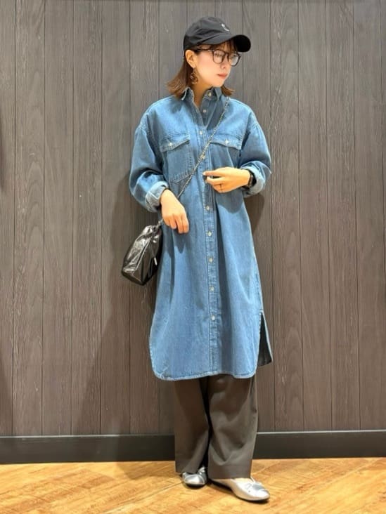 meiさんの「SHOO･LA･RUE｜【着丈選べる/S-LL】触れる度ひんやり ゆるきれい イージーワイドパンツ」を使ったコーディネート