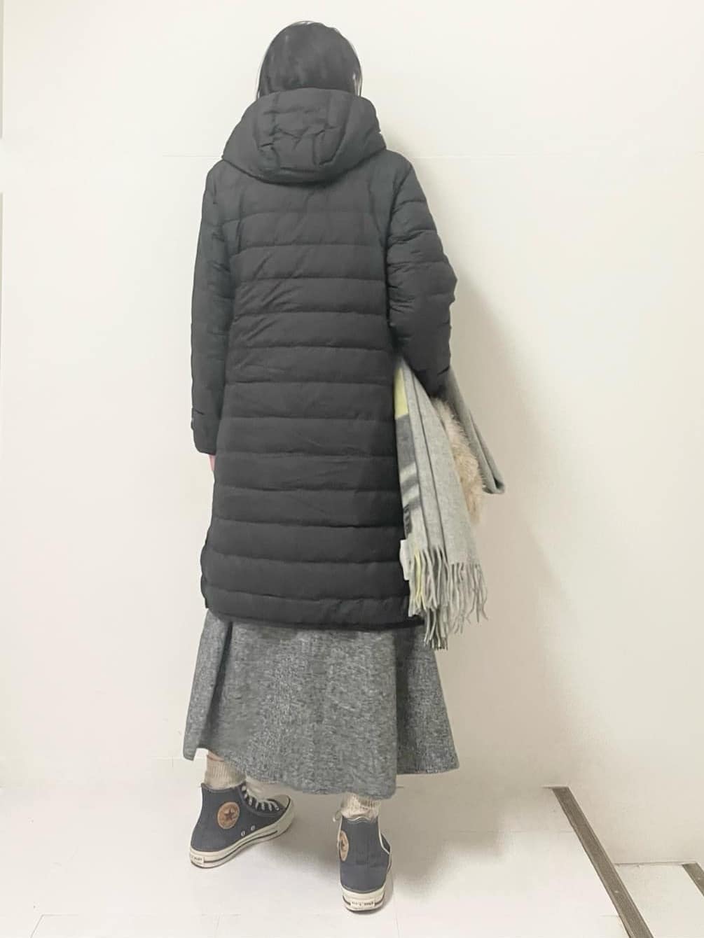ISOさんの「Dessin｜【撥水・2WAY】ミュラーダウンコートロング丈」を使ったコーディネート