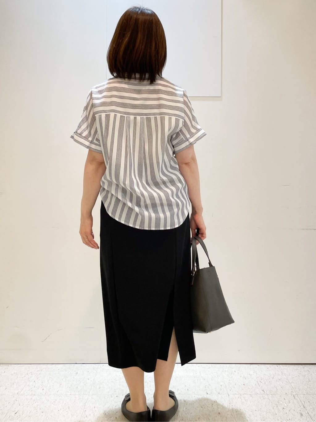 めいさんの「Reflect｜【洗える】ドビーストライプブラウス」を使ったコーディネート