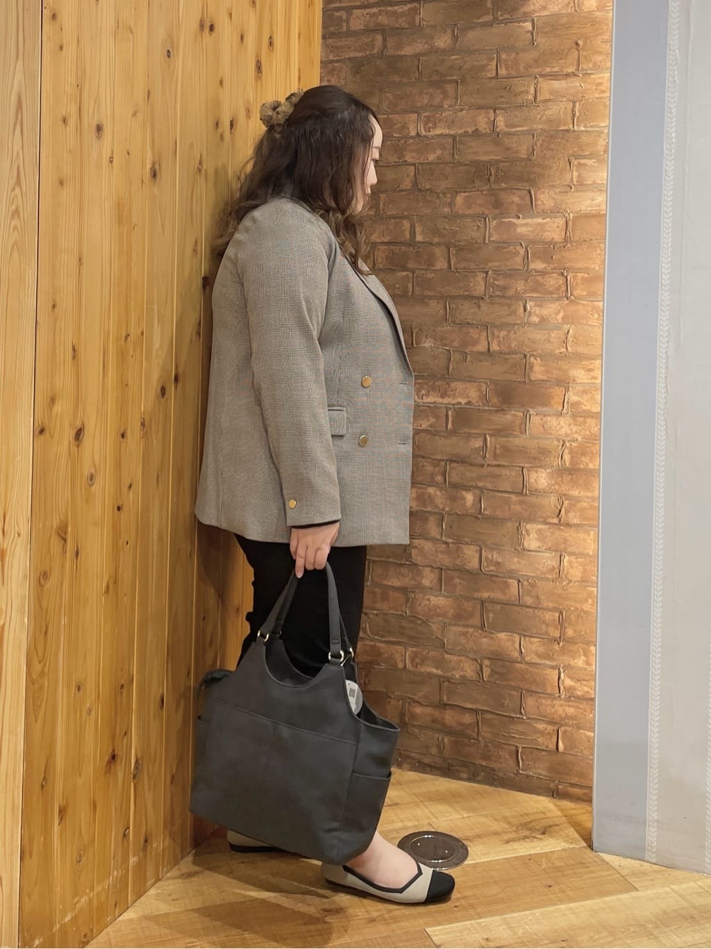 Risaさんの「SHOO･LA･RUE｜【高レビュー/洗濯機可/SS-LL】あったか裏起毛 のびのびストレッチ テーパードパンツ」を使ったコーディネート