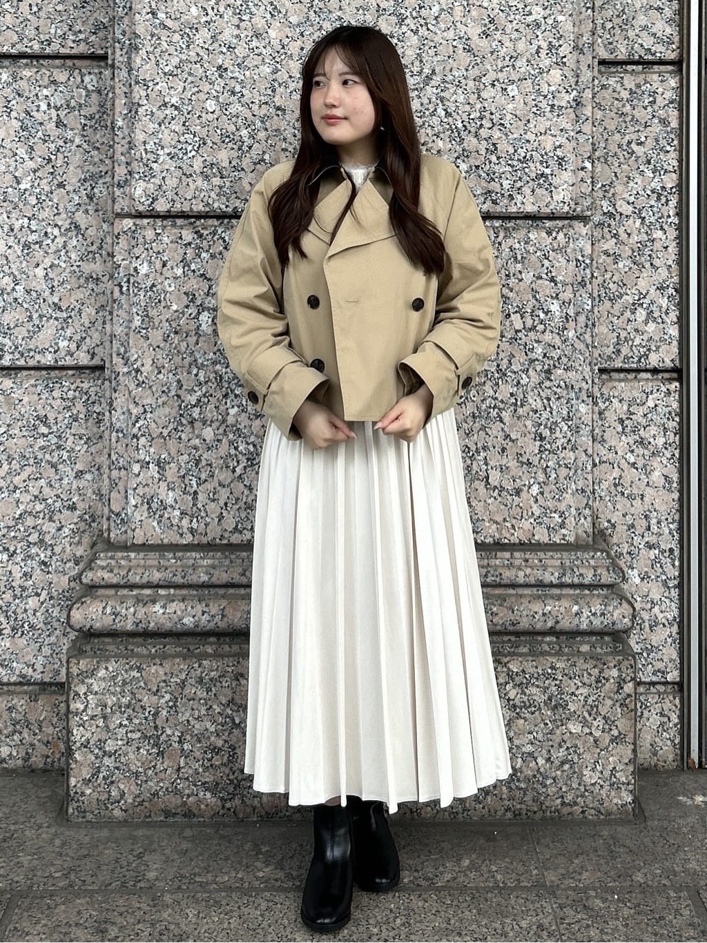 sayaさんの「OPAQUE.CLIP｜フェザーヤーンニット【洗濯機OK／抗ピル】」を使ったコーディネート