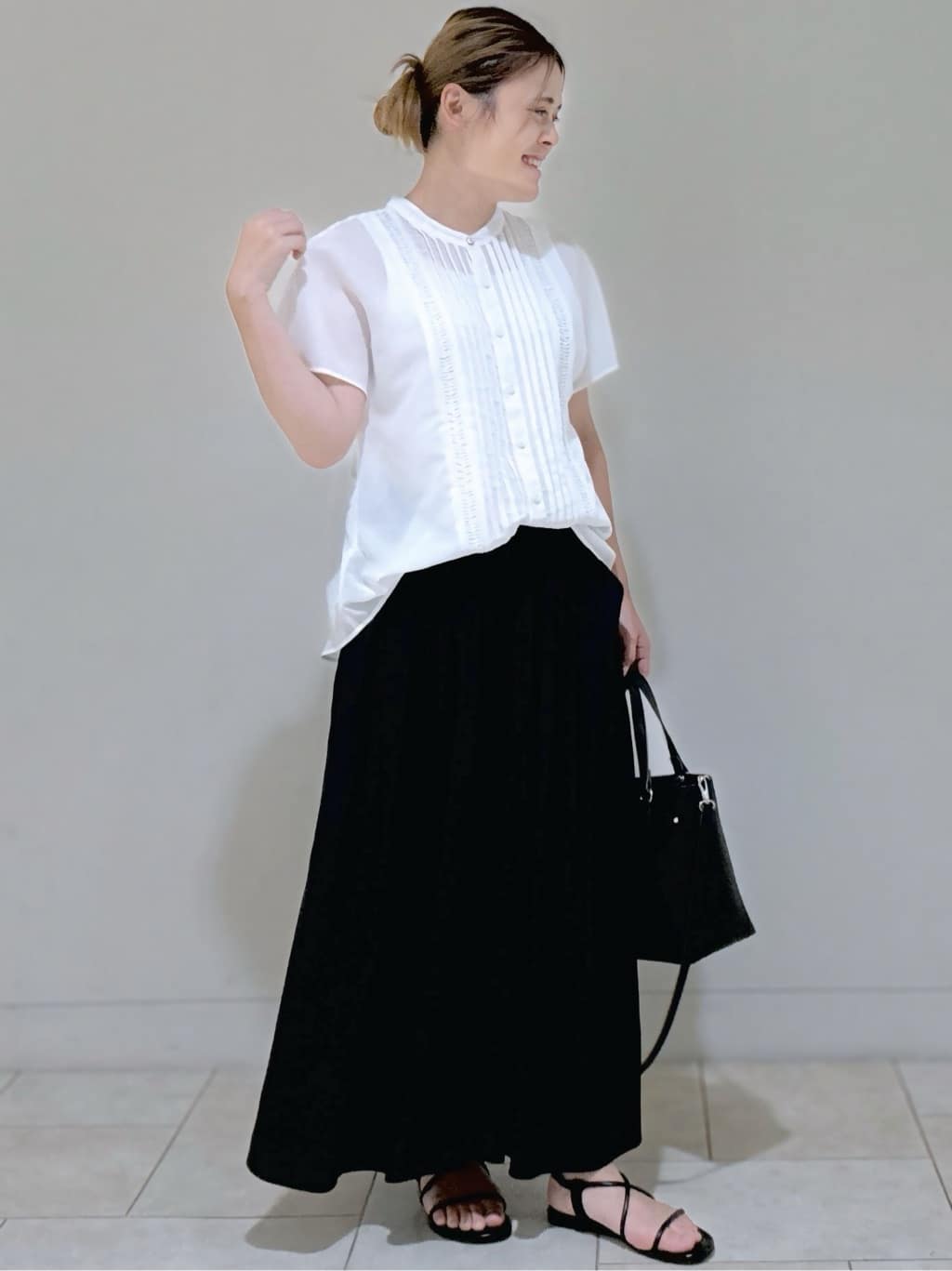 S&auml;K&iuml;さんの「Reflect｜【ウエストゴム仕様／長く着られる◎】スカーチョパンツ」を使ったコーディネート
