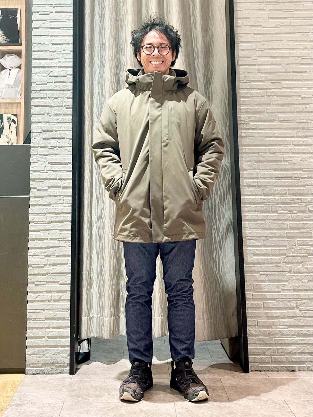 KENJI Iさんの「THE SHOP TK｜【3WAY】中綿ライナー付き カルゼコート　洗濯機OK/ON・OFF対応」を使ったコーディネート