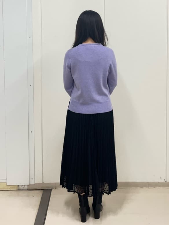 Rihoさんの「Reflect｜【イージーケア】サークルダイヤ柄レースプリーツスカート」を使ったコーディネート
