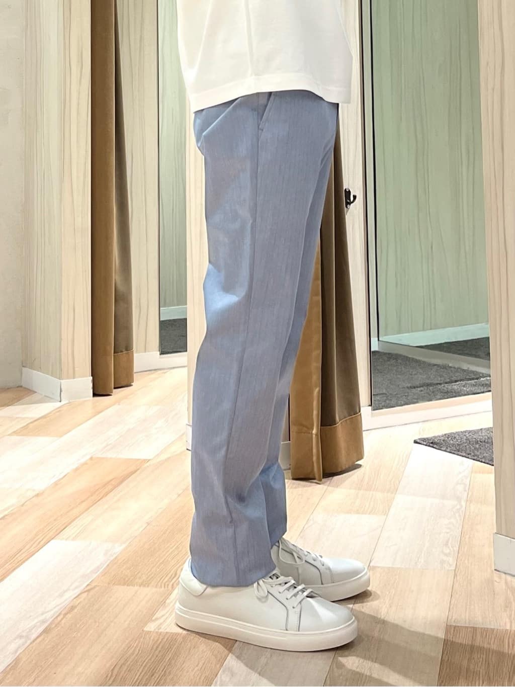 URAさんの「TAKEO KIKUCHI｜【COOL CITY WEAR】DotAir（R）サッカー シャツ」を使ったコーディネート