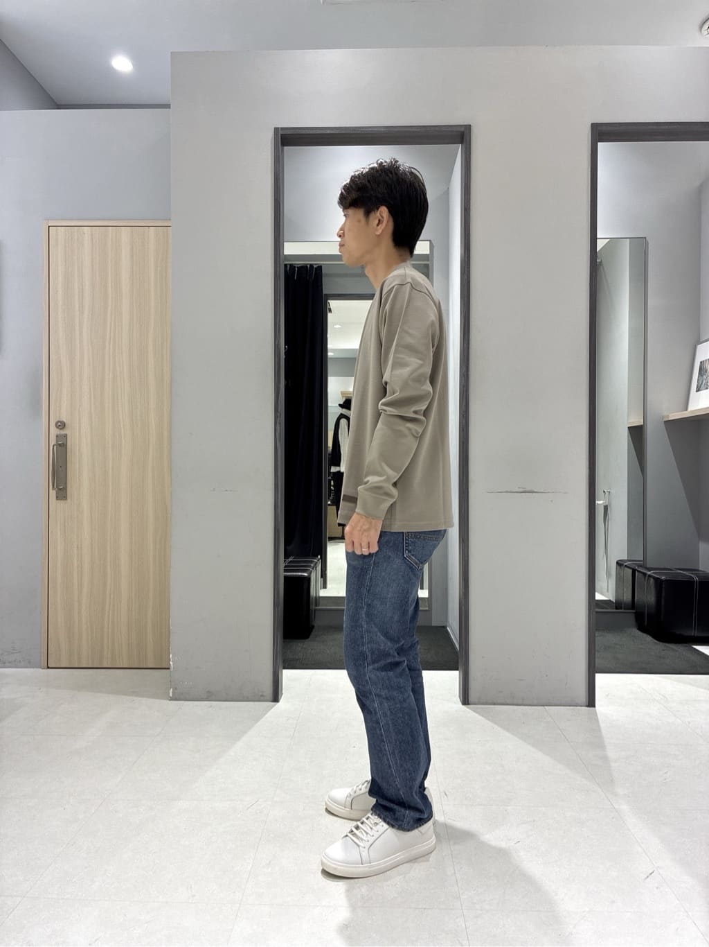 わいずみさんの「TAKEO KIKUCHI｜チェックボーラーガーゼシャツ」を使ったコーディネート