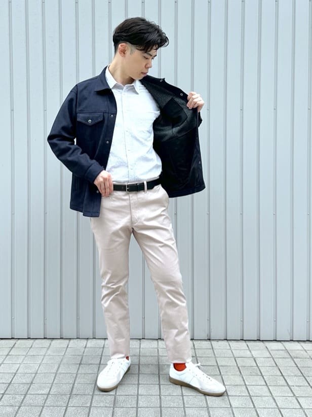 イッシーさんの「TAKEO KIKUCHI｜【Made in JAPAN】播州織 ドビー千鳥シャツ」を使ったコーディネート