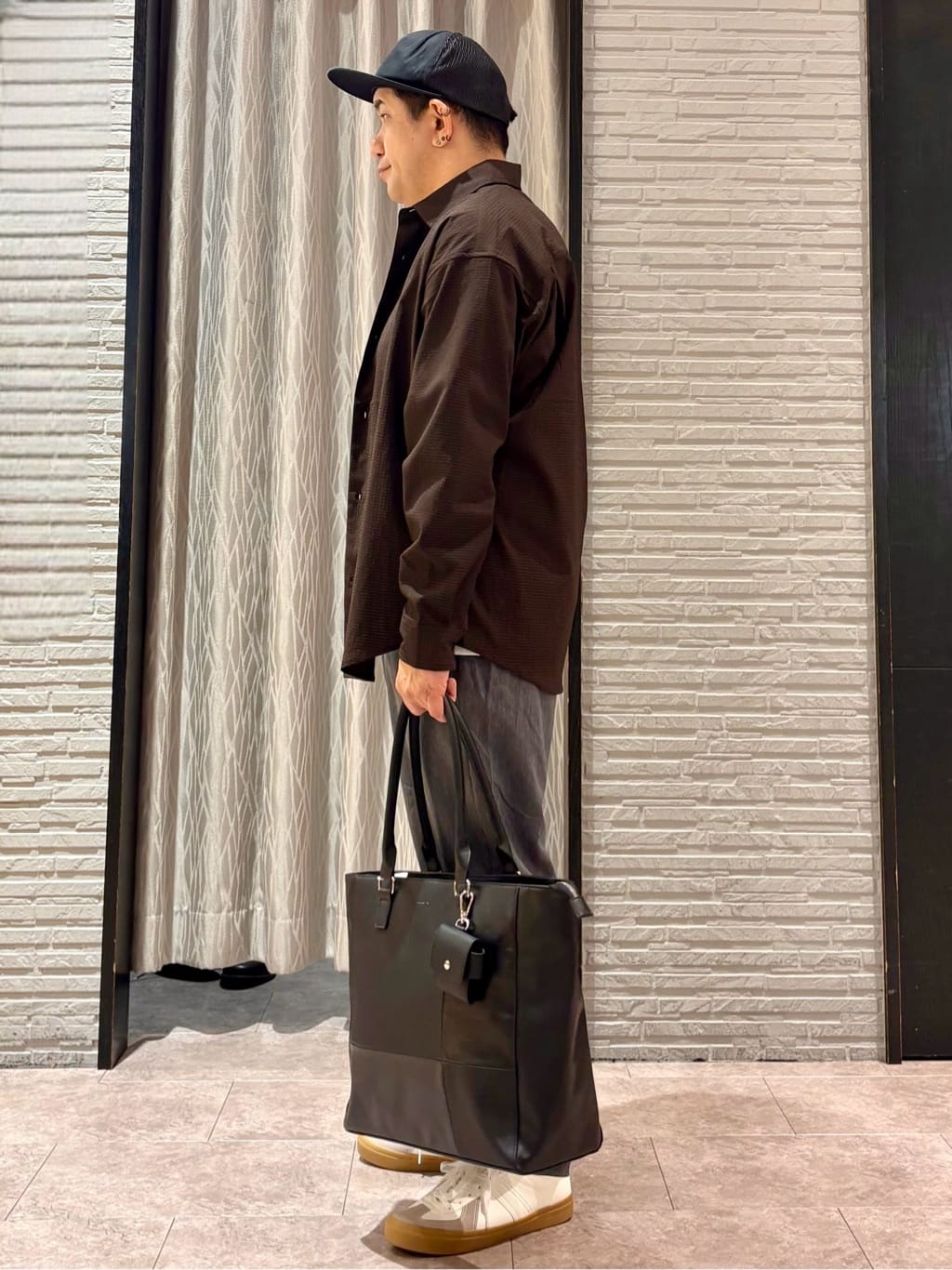Pーyamaさんの「THE SHOP TK｜スムースファイバーワイドイージーパンツ 【セットアップ可／UVカット／イージーケア／洗濯機OK】」を使ったコーディネート