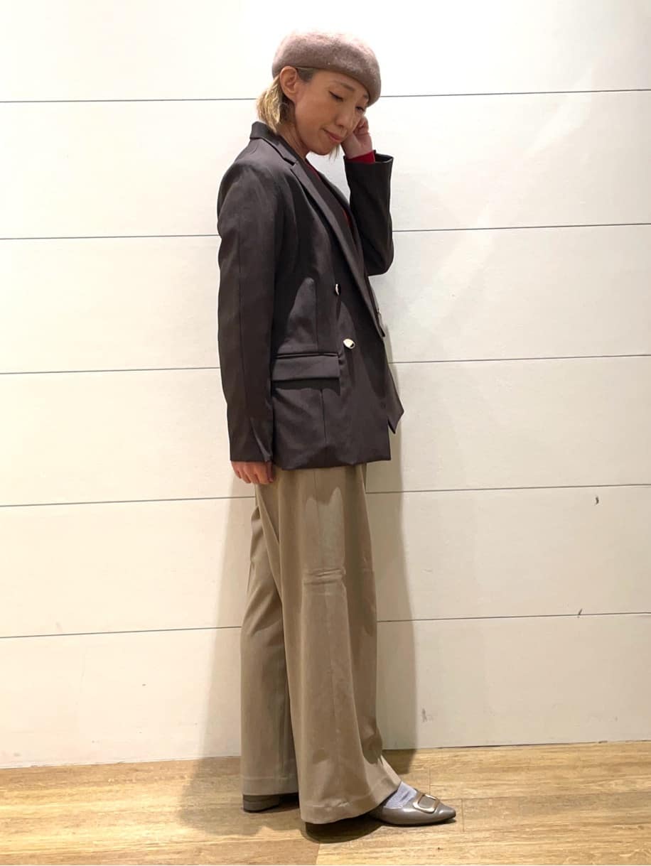Ryoさんの「THE SHOP TK｜【今羽織るなら】ダブルブレストジャケット【セットアップ可/洗える】」を使ったコーディネート