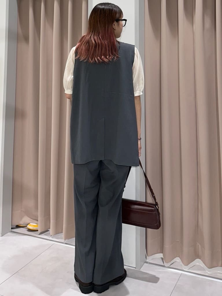 cottonさんの「THE SHOP TK｜ノーカラージレ【セットアップ可/洗濯機OK】」を使ったコーディネート