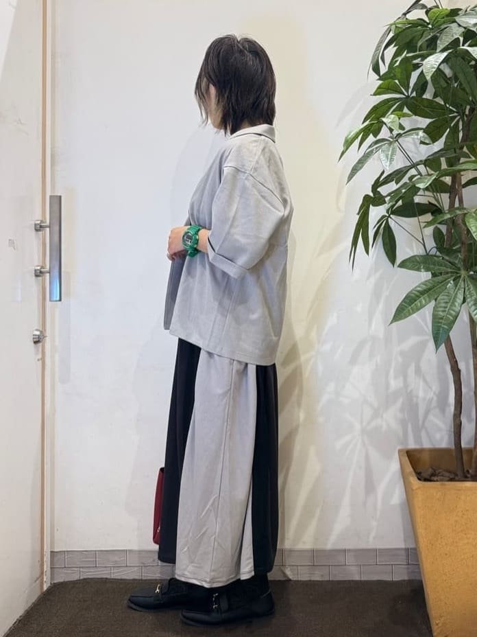 misakiさんの「SHOO･LA･RUE｜【セットアップ可/洗濯後しわになりにくい】5分袖テーラードジャケット」を使ったコーディネート