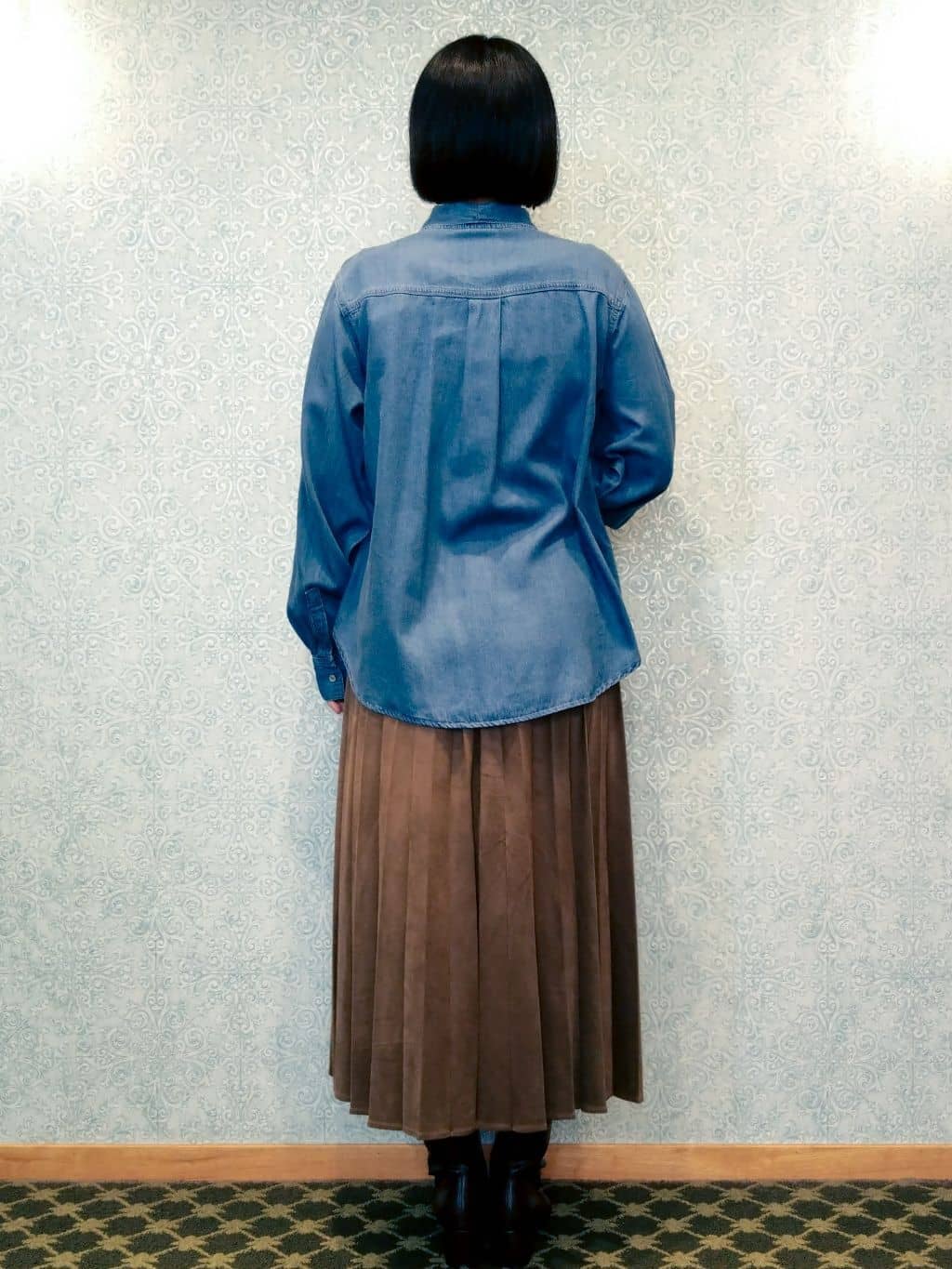 みいさんの「index｜【軽量】オイル調合皮ムーンショルダーバッグ」を使ったコーディネート