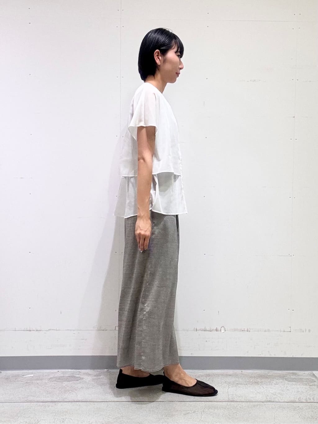 naoさんの「INDIVI｜【日本製】ビスチェインナータンクトップ」を使ったコーディネート