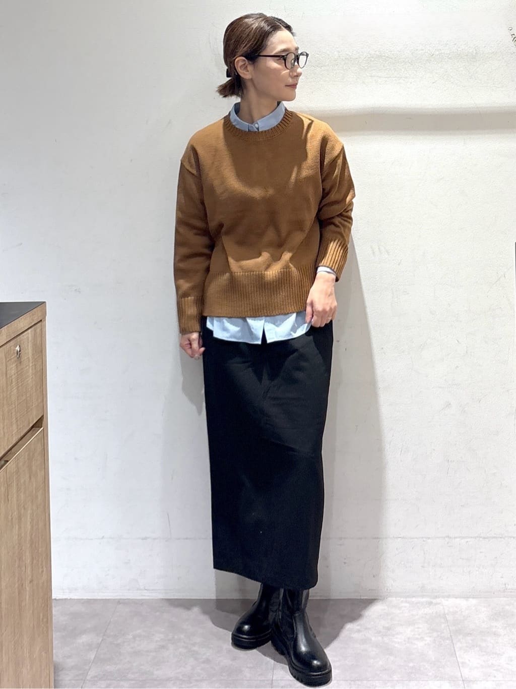 たけねぇさんの「OPAQUE.CLIP｜ポケット刺繍レギュラーカラーシャツ【洗濯機OK】」を使ったコーディネート