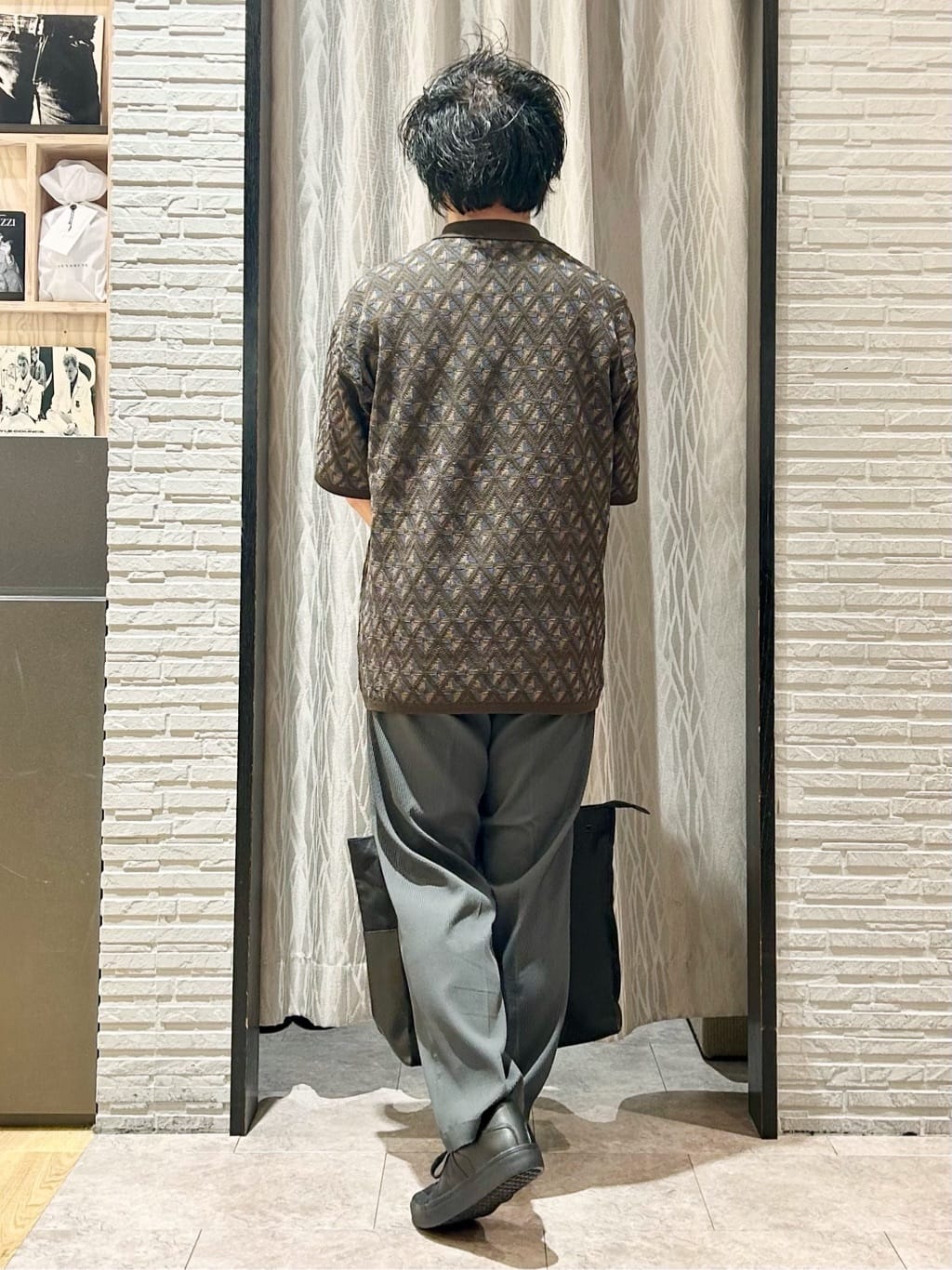 KENJI Iさんの「THE SHOP TK｜ジオメニットポロシャツ　【洗濯機OK】」を使ったコーディネート