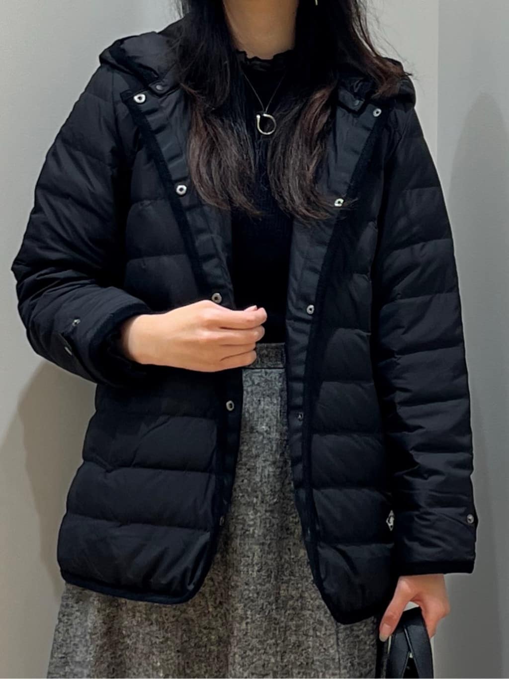 SAKIさんの「Dessin｜【撥水・2WAY】ミュラーダウンコートミドル丈」を使ったコーディネート