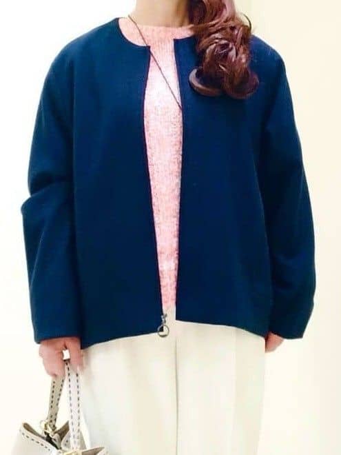 花さんの「Reflect｜【ゆったりシルエット】ジャージメルトンコクーンジャケット」を使ったコーディネート