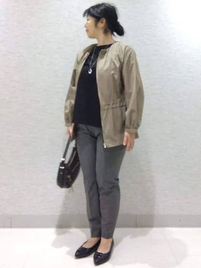 sakoさんの「Reflect｜【パンツにもスカートにも合わせやすい◎】ライティブルゾン」を使ったコーディネート