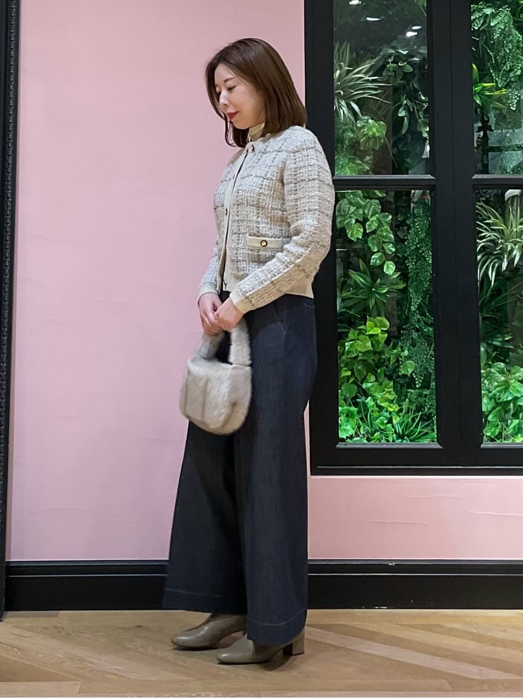 maruさんの「DRESSTERIOR｜【シアー素材】シアータートルトップス」を使ったコーディネート