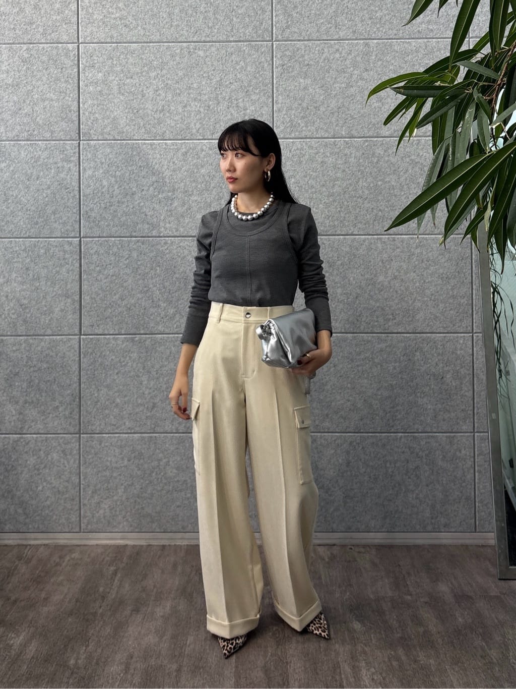 rinaさんの「INDIVI｜タンクレイヤーフライスカットソー」を使ったコーディネート