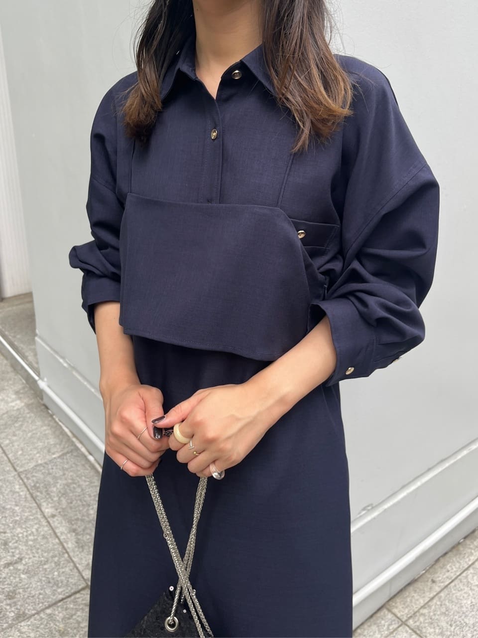 cotaniさんの「grove｜【カセット服/選べる着丈】洗濯機で洗えるオーバーシャツ」を使ったコーディネート