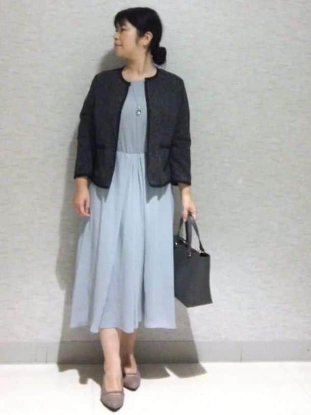 sakoさんの「Reflect｜【吸水速乾／防しわ】シルキープリーツワンピース」を使ったコーディネート