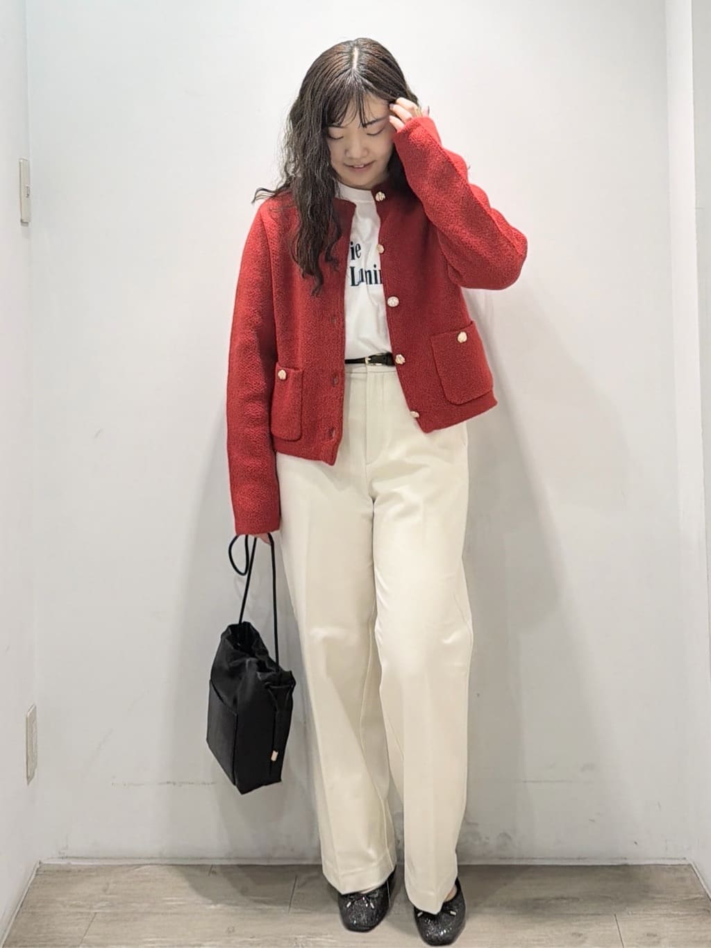 sumicaさんの「OPAQUE.CLIP｜ロングロゴTシャツ【洗濯機OK】」を使ったコーディネート
