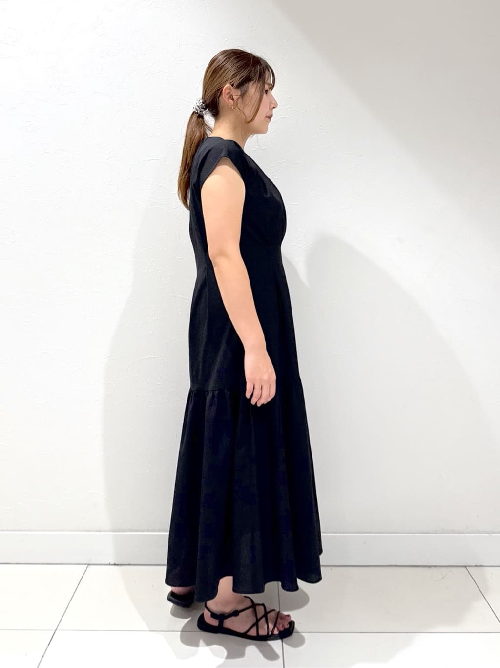 YUUKIさんの「INDIVI｜【1枚でコーデ完成！】タックワンピース」を使ったコーディネート