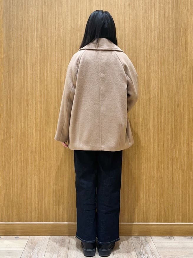 aさんの「OPAQUE.CLIP｜カシミヤブレンドウールミドルピーコート」を使ったコーディネート