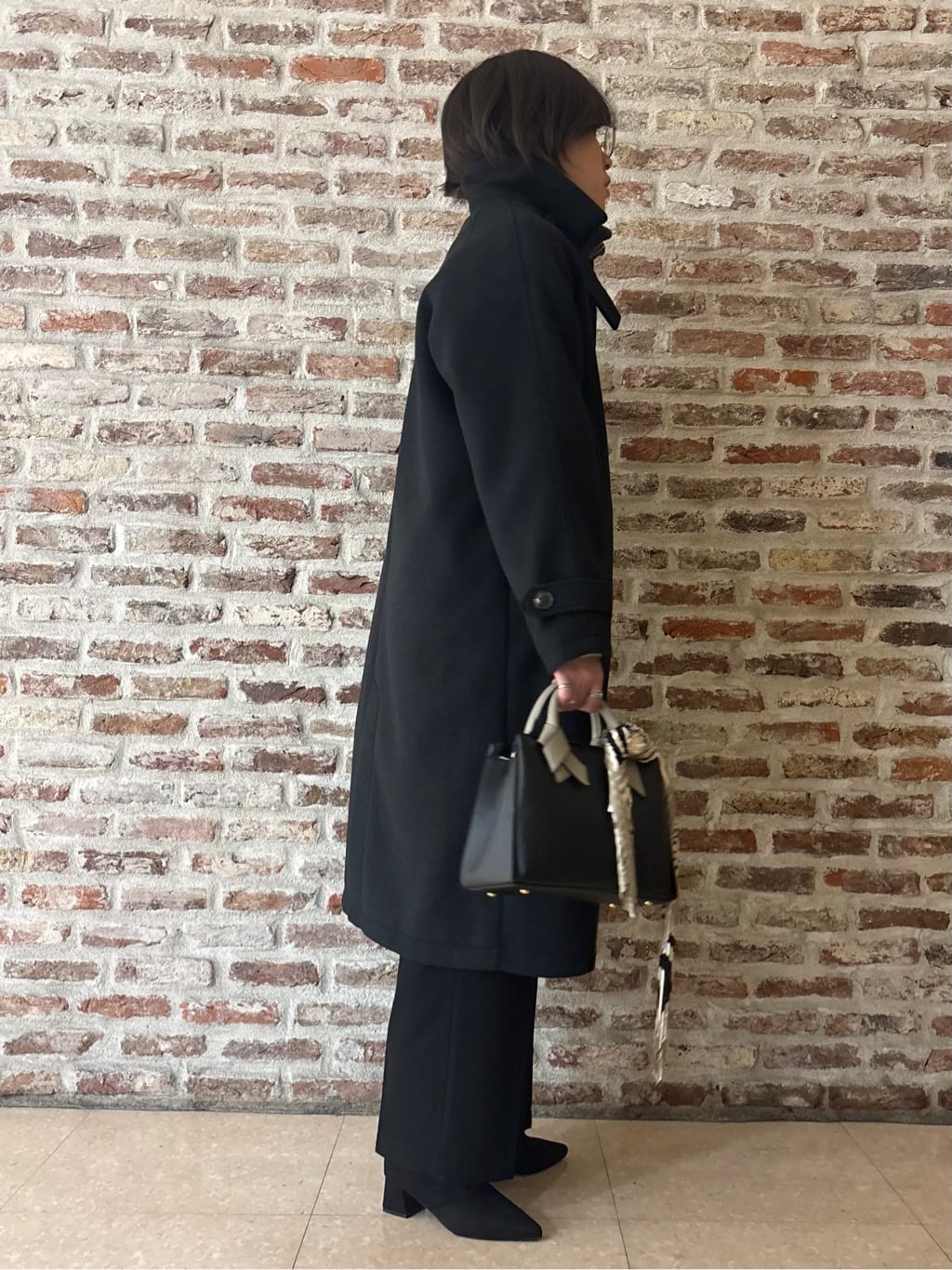 しばさんの「THE SHOP TK｜【洗える】ほど良くラフで女性らしい ハーフZIPニット」を使ったコーディネート