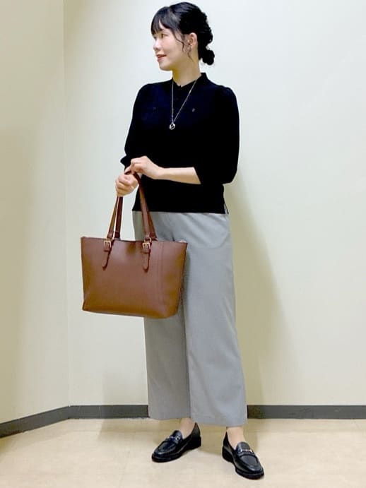  beni_gingerさんの「Reflect｜【透けにくい◎】衿付き七分袖ニット」を使ったコーディネート