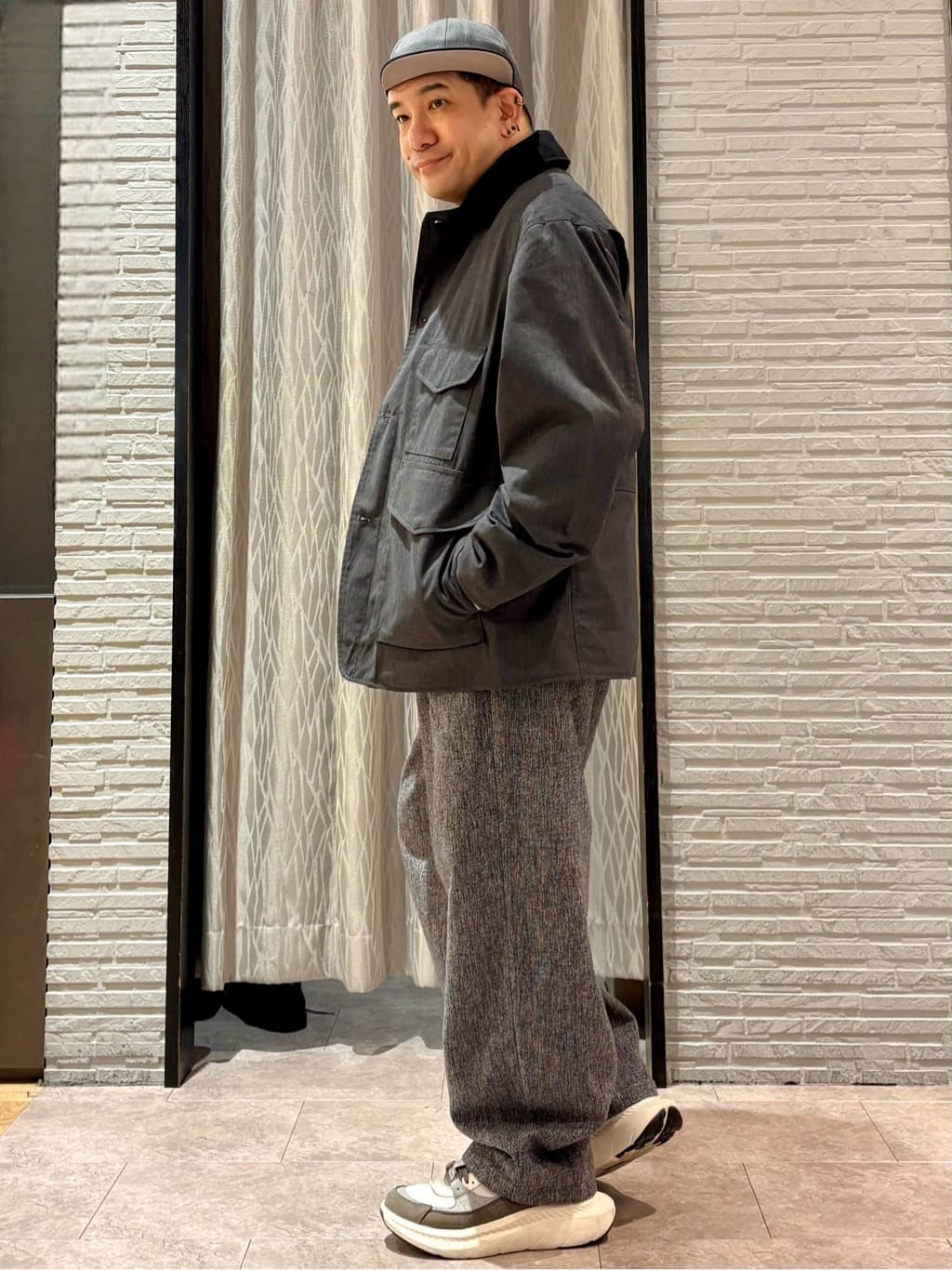 Pーyamaさんの「THE SHOP TK｜デッキブルゾン 【手洗い可/リラックスシルエット】」を使ったコーディネート