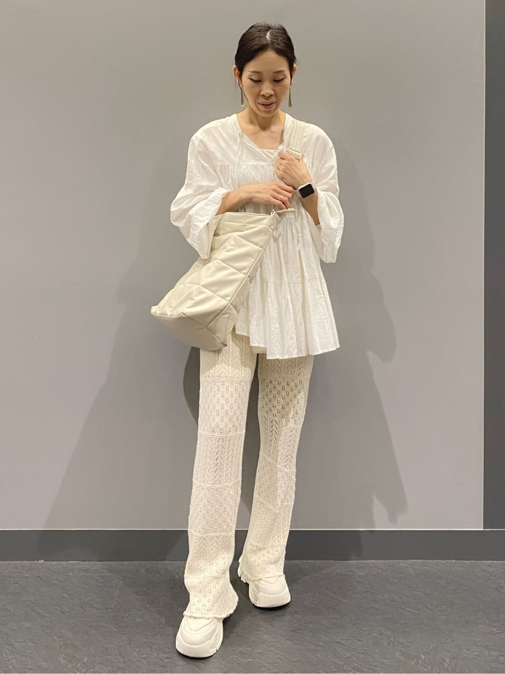 hiraさんの「ESPERANZA｜厚底ダットスニーカー」を使ったコーディネート