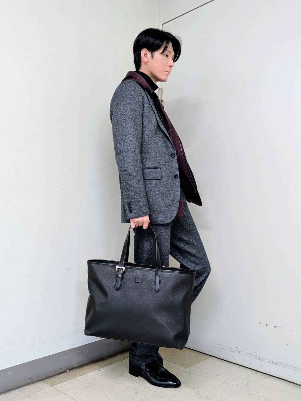 ryoさんの「TAKEO KIKUCHI｜【Sサイズ～】尾州織 ピンヘッドムリネ ジャケット」を使ったコーディネート