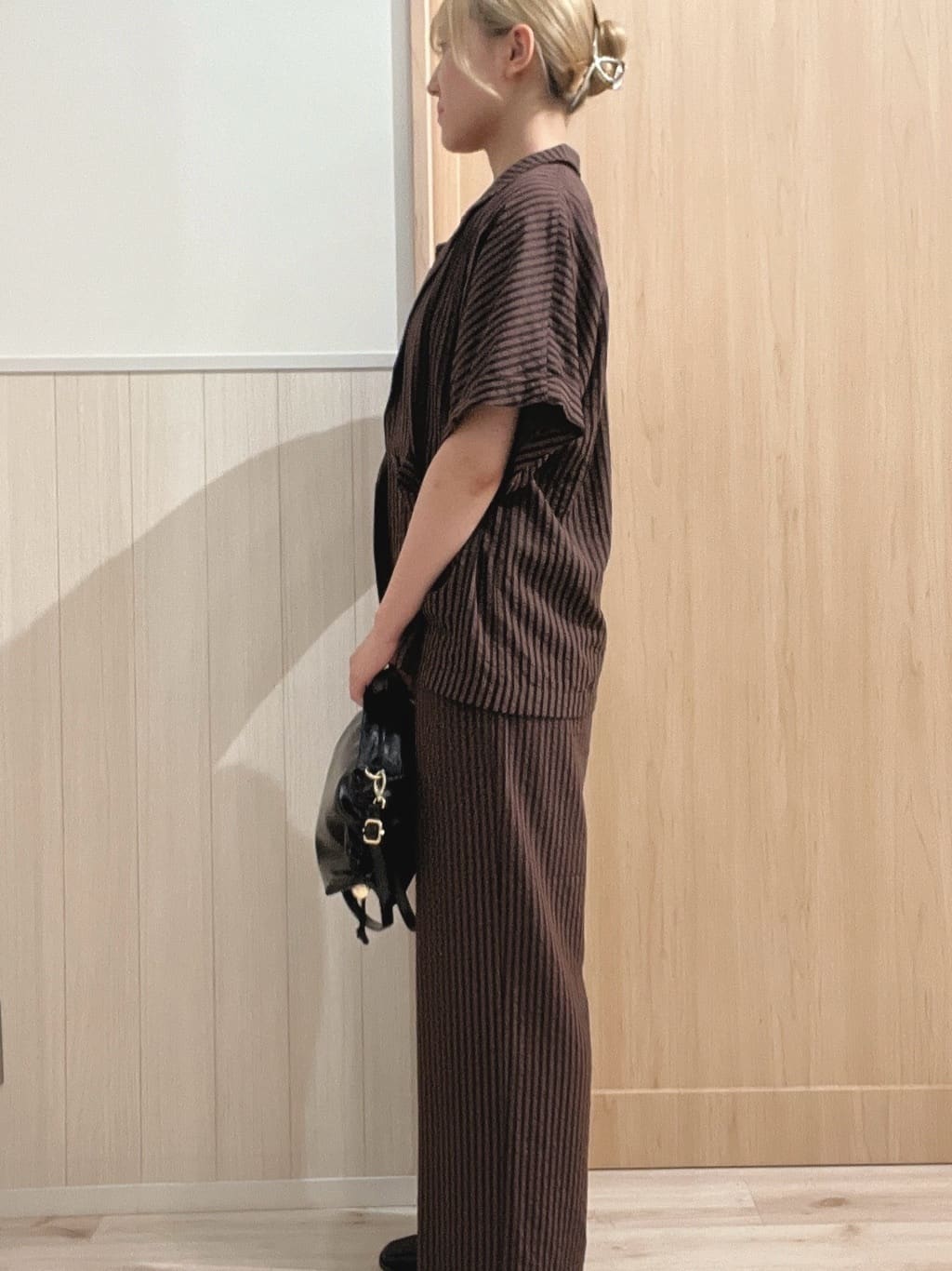 らこさんの「SHOO･LA･RUE｜【S-LL/ひんやり/前後2WAY】シンプルだから使いやすい テレコTシャツ」を使ったコーディネート