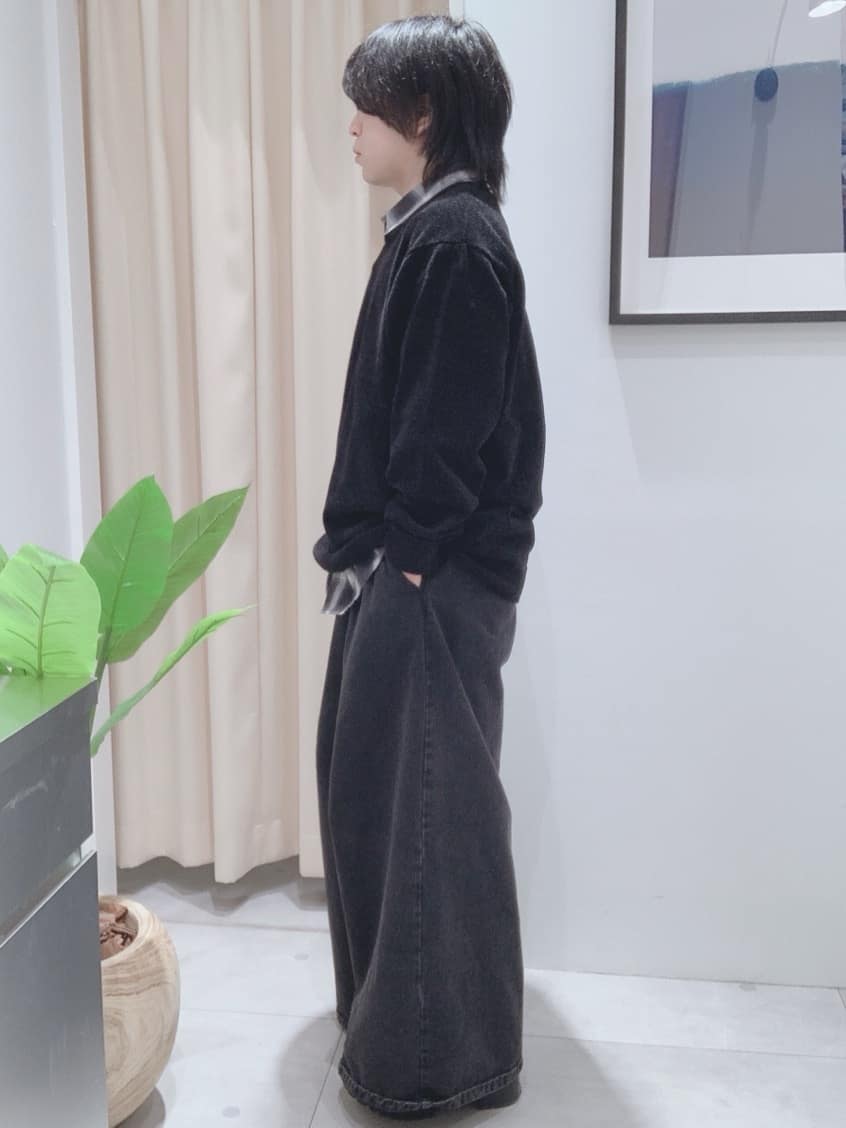 坂。さんの「THE SHOP TK｜【触れるたびに心地良い】ライトモールニット　洗濯機OK/ユニセックスでおすすめ！」を使ったコーディネート
