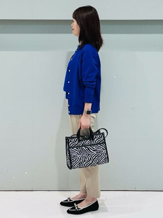 makiさんの「UNTITLED｜【アンサンブル可/薄手/洗える】5分袖クルーニット」を使ったコーディネート