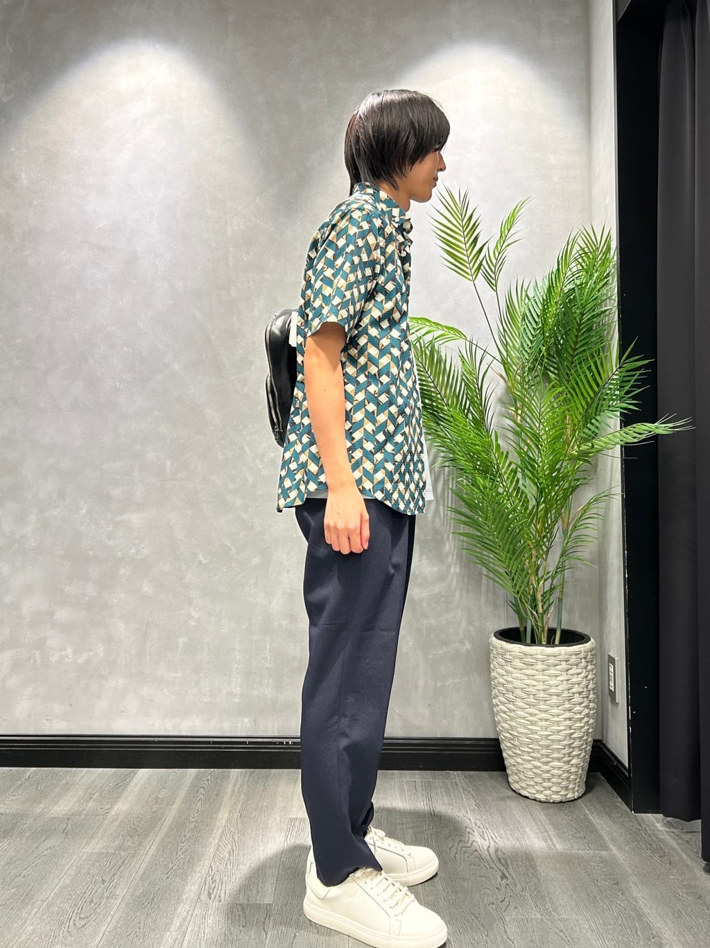 ruiさんの「TAKEO KIKUCHI｜【COOL CITY WEAR】籠目アート柄 サッカーシャツ /通気性」を使ったコーディネート